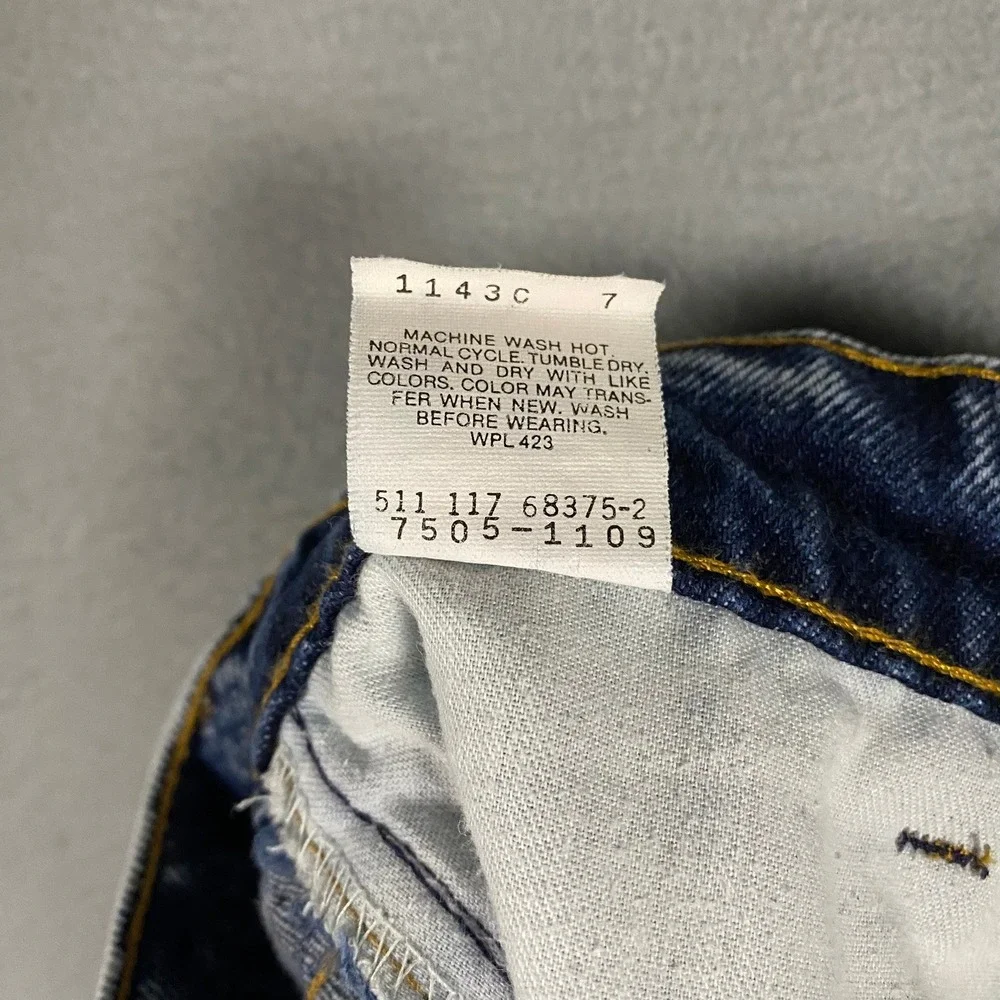Vintage Levis Acid Wash Cuttoff Denim Shorts Made in USA Mens‎ 29